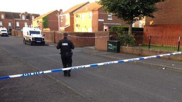 Mountforde Park and Comber Court have been sealed off after the murder