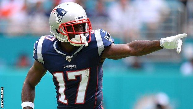 Antonio Brown playing for New England Patriots