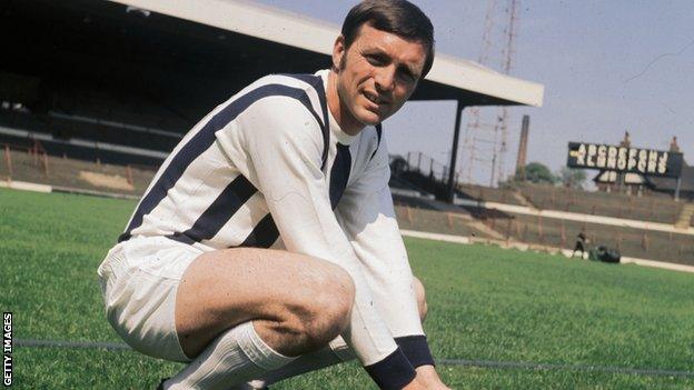 Jeff Astle, the former West Bromwich Albion striker