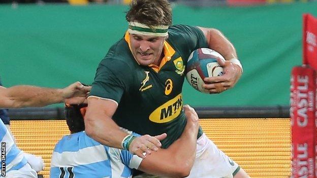 Jaco Kriel has won 11 international caps for South Africa