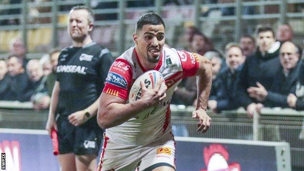 Catalans Dragons' Fouad Yaha