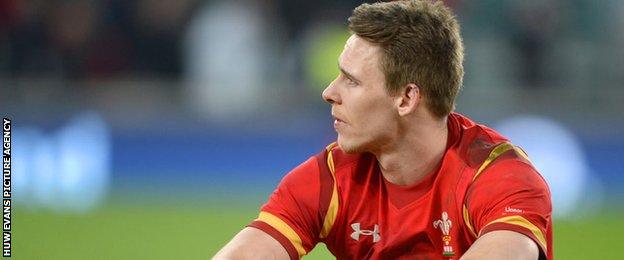 Liam Williams looks dejected after Wales' defeat at Twickenham