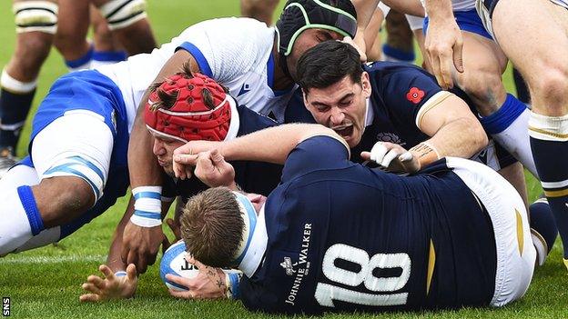 George Turner's late try sealed victory for Scotland in Florence