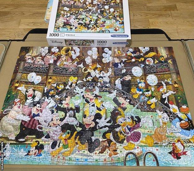 A completed Disney jigsaw