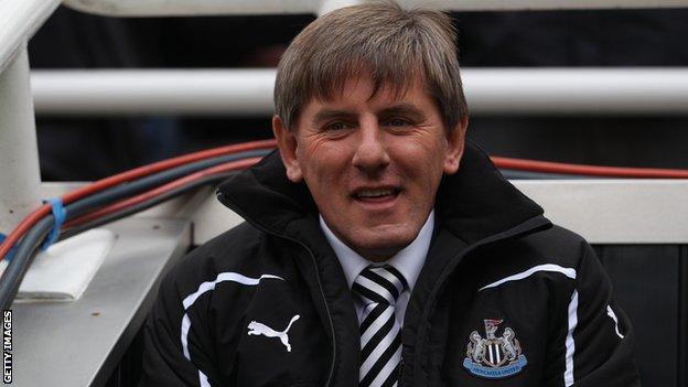 Newcastle United coach Peter Beardsley