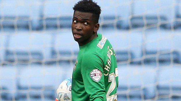 Coventry city goalkeeper Reice Charles-Cook