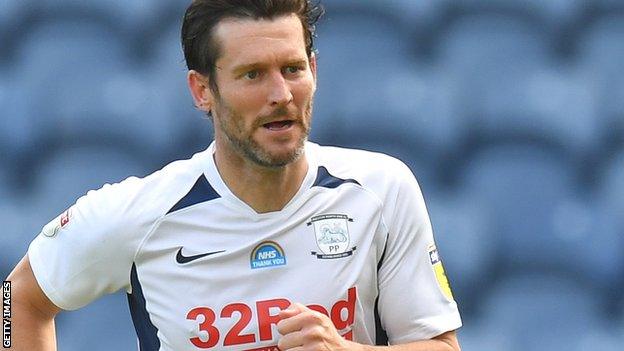 Dave Nugent in action for Preston