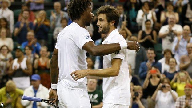 Gael Monfils and Gilles Simon