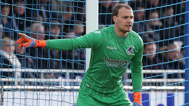 Sam Slocombe in action for Bristol Rovers