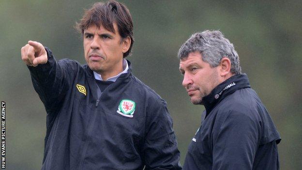 Chris Coleman and Osian Roberts