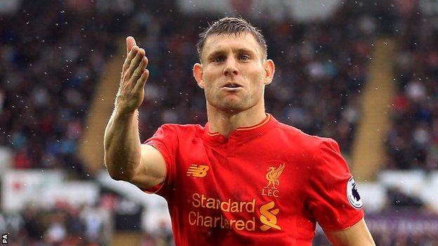 Liverpool's James Milner