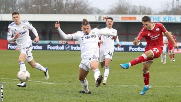 Action from an FA Cup third-round match