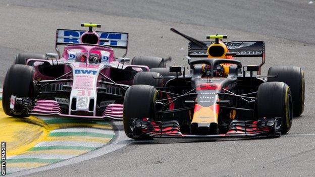 Max Verstappen and Esteban Ocon