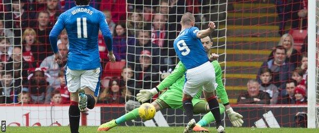 Kenny Miller scores his second