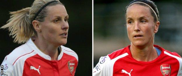 Kelly Smith (left) & Casey Stoney