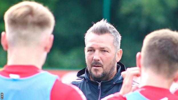 Matthew Jones is in charge of Wales U21 for the first time since succeeding Paul Bodin