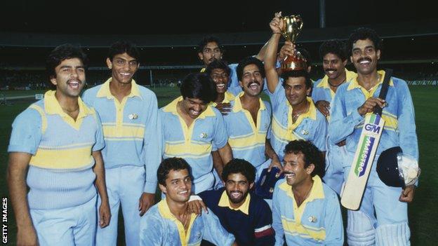 India celebrate with trophy