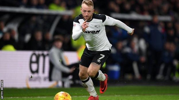 Derby County attacker Johnny Russell