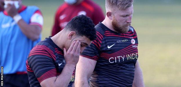 Saracens players Manu Vunipola and Jackson Wray reflect on defeat by Cornish Pirates