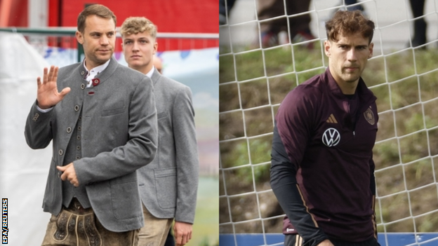 Manuel Neuer and Leon Goretzka