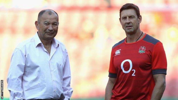 Eddie Jones and Scott Wisemantel