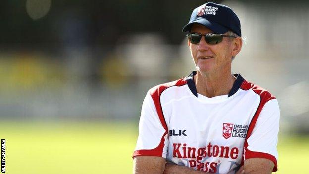 England coach Wayne Bennett