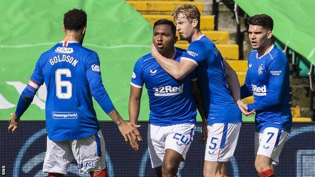 Rangers celebrate