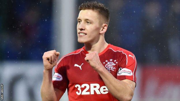 New signing Greg Docherty enjoyed a winning start to his Rangers career