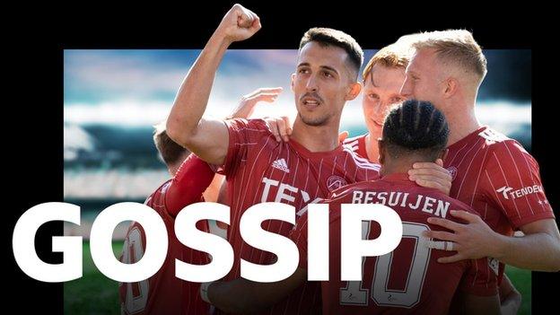 Aberdeen and Bojan Miovski celebrate