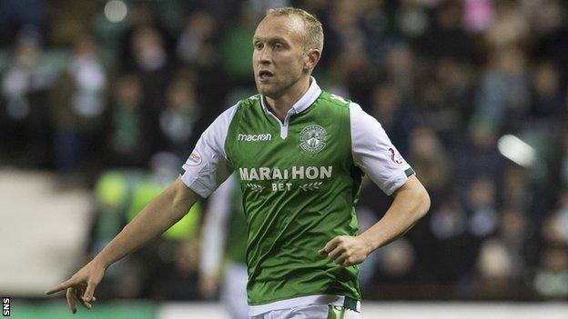 Hibernian midfielder Dylan McGeouch