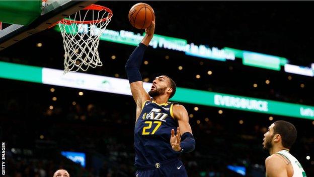 Rudy Gobert in action