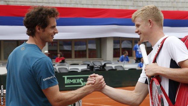 Andy Murray and Kyle Edmund