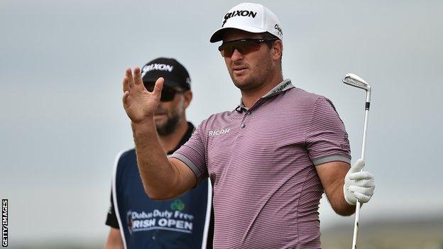 New Zealander Ryan Fox moved two clear with birdies at the 12th and 13th