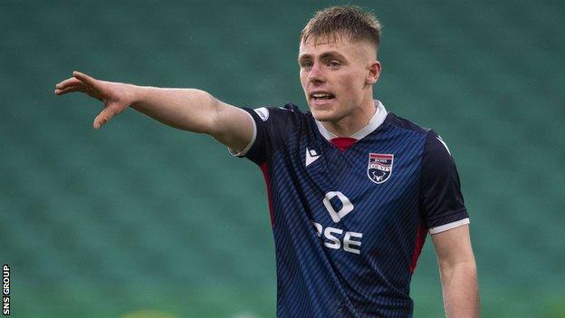 Josh Reid in action for Ross County