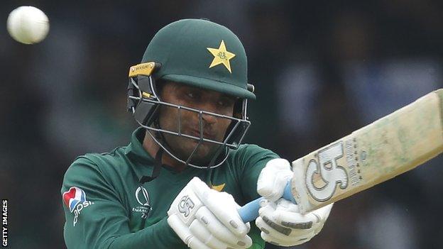 Fakhar Zaman hits out in a match for Pakistan