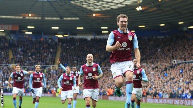 After scoring at the Tilton End, Gary Gardner's goal for Villa at St Andrew's in Sunday's first derby of the season took him all the way to the travelling fans in the Railway Stand