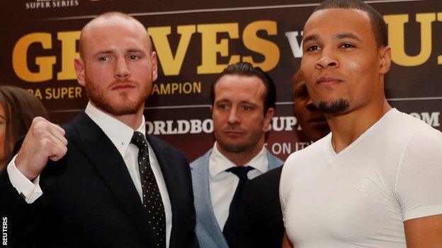 Groves (left) will put his WBA world super-middleweight title on the line against Eubank Jr