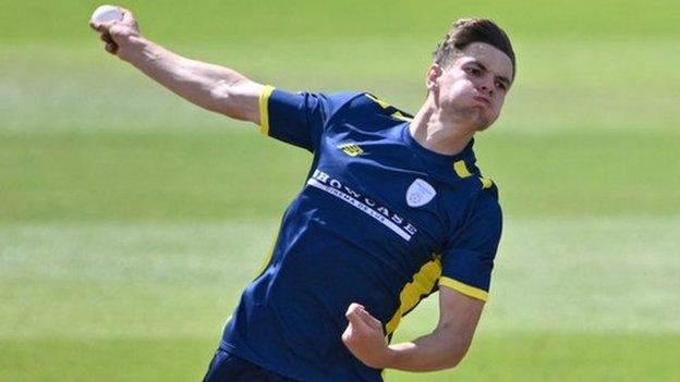 Hampshire paceman Scott Currie also took three wickets before Jack Campbell's late burst