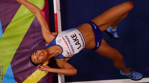 Morgan Lake set a season's best mark of 1.93m but narrowly missed out on a medal