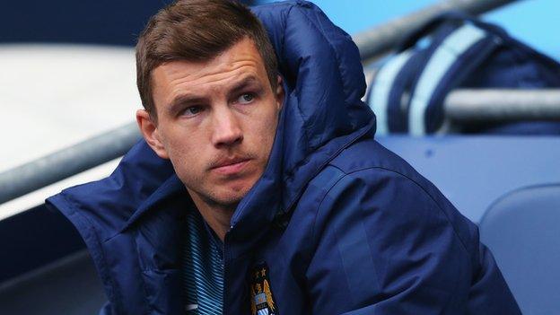 Manchester City striker Edin Dzeko