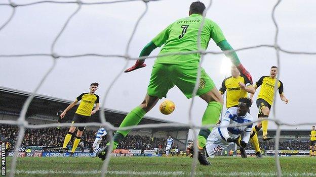 Aramide Oteh scoring his first goal for QPR