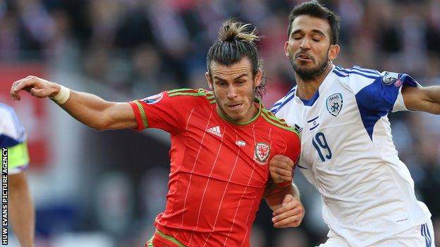 Gareth Bale in action against Israel