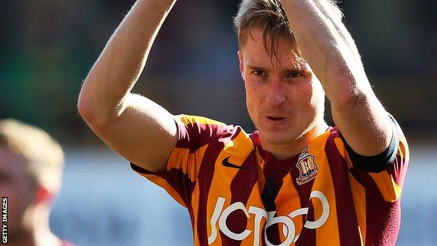 Stephen Darby in action for Bradford