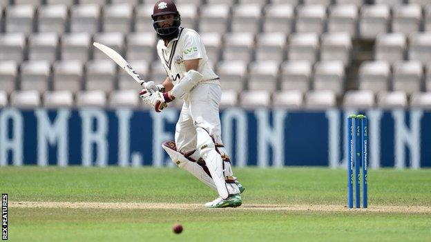 Hashim Amla batting for Surrey