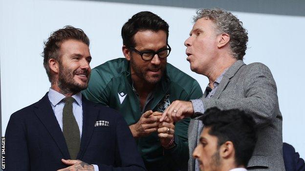 David Beckham and Will Ferrell joined Ryan Reynolds and Rob McElhenney at Wembley for the FA Trophy final