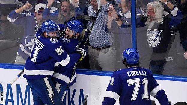 Tampa Bay Lightning celebrate