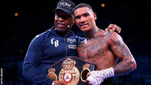 Conor Benn (right) is undefeated as a professional, recording 14 knockouts and seven wins by decision in his 21-0 record