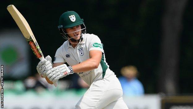 Worcestershire's England Lions batsman Joe Clarke now has 896 County Championship runs for the season