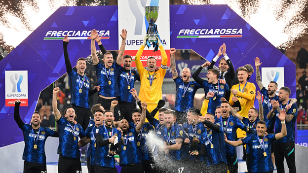 Inter Milan claimed their sixth Super Cup