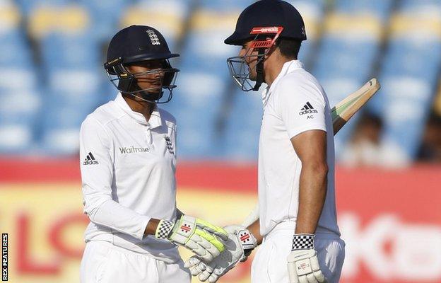 Haseeb Hameed and Alastair Cook